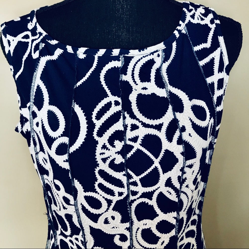 2/$20 Blue and White Print Dress! - Picture 2 of 6